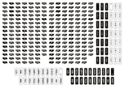 Asetek Button-Sticker-Bogen – Tastenbeschriftung