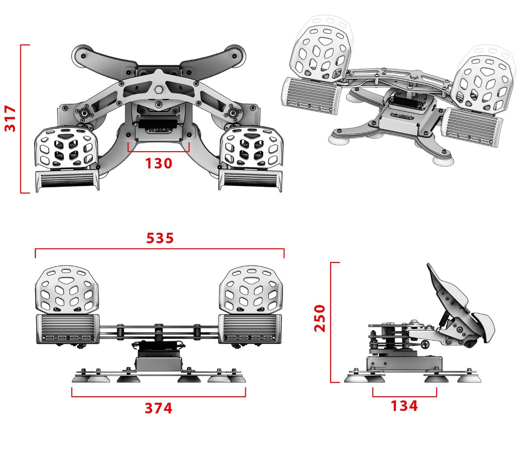 Original VPC ACE Torq Pedals Rudder Pedals Flight Simulator