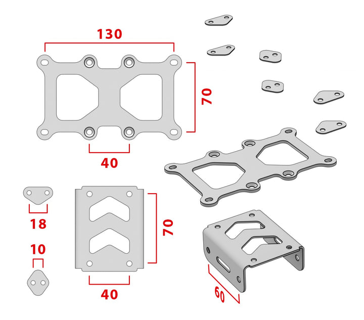 Adaptateur De Montage Sur Table Pour Base VPC WarBRD-D - Compatible Avec Les Supports De Bureau VIRPIL V4 - 12