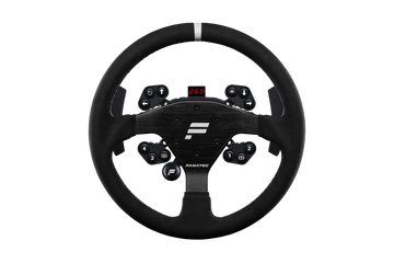 Komplettes Fanatec ClubSport 320 Alcantara QR2 Lenkrad mit rundem Kranz und Hub