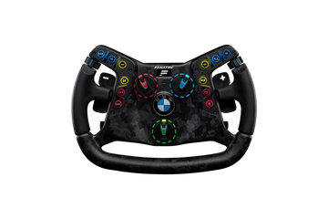 Fanatec Podium BMW M4 GT3 wheel in forged carbon fibre with a 308 mm rim