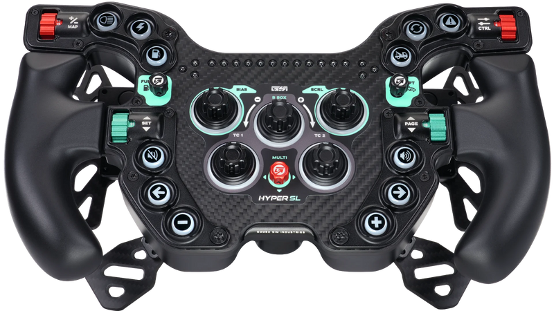 Gsi Button Mapping GSI Hyper SL | 300 mm Sim Racing Wheel, 72 Inputs | Simufy