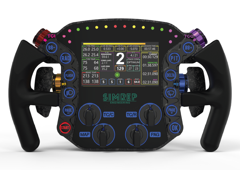 P9XX SimRep Engineering Steering Wheel | Simufy
