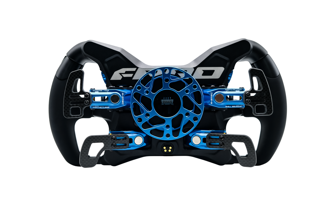 開封のみ Cube Controls F-PRO Blue フォーミュラホイール Cube Controls F-PRO Color Edition | Formula Wheel | Simufy
