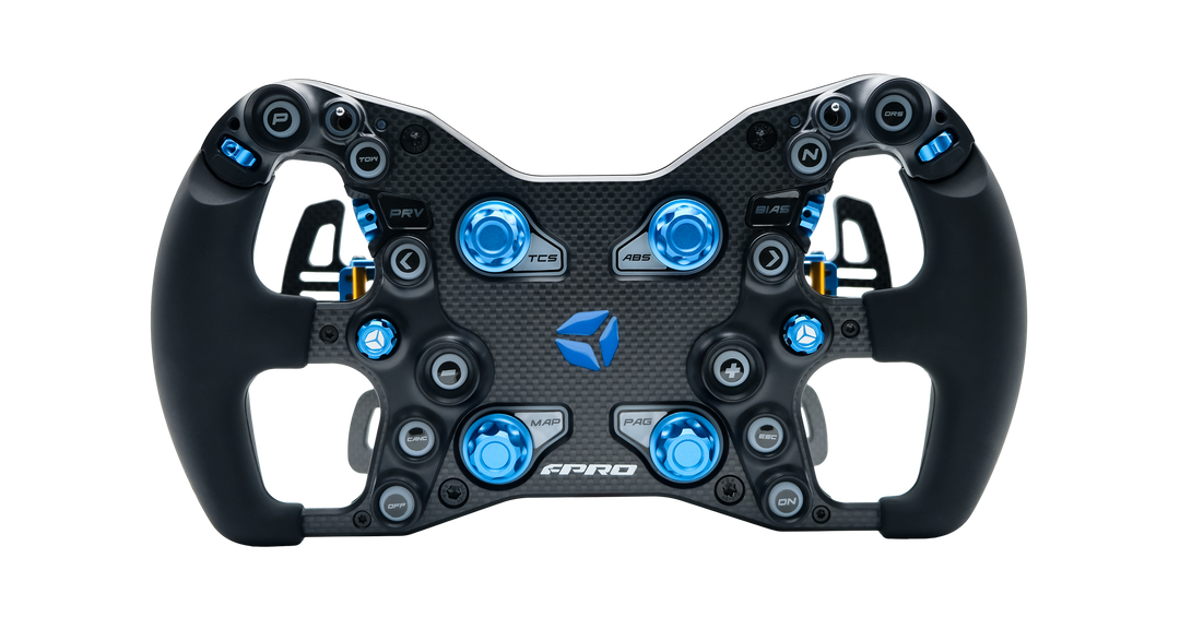 開封のみ Cube Controls F-PRO Blue フォーミュラホイール Cube Controls F-PRO Color Edition | Formula Wheel | Simufy