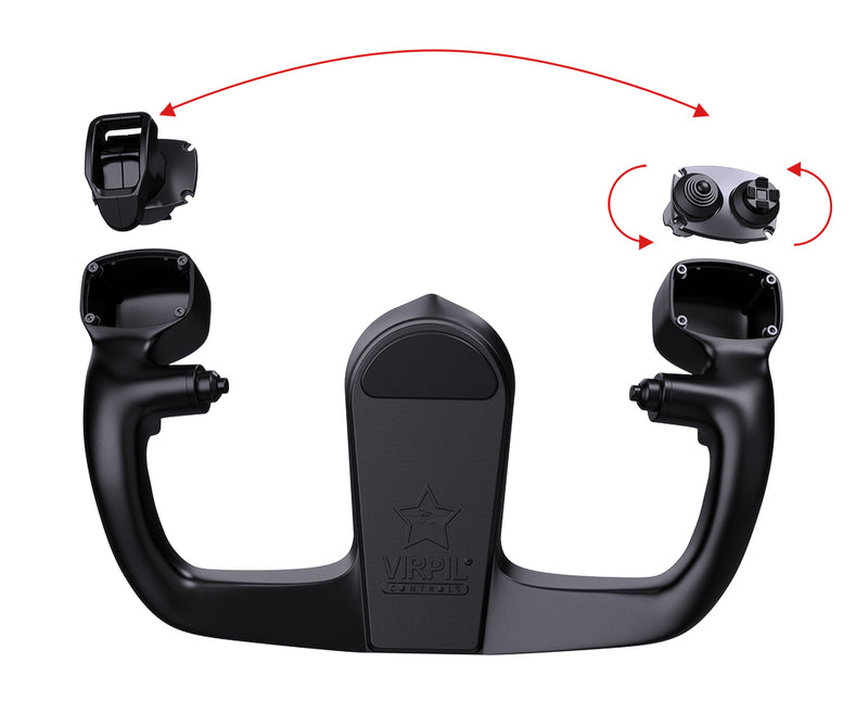 Yoke handle Constellation VEGA B-JET jet realism and Quick-Connect | Simufy