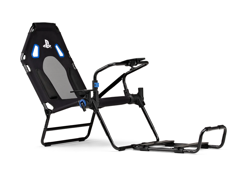 Cockpit plegable Next Level Racing GT Lite PlayStation Edition en color negro y azul