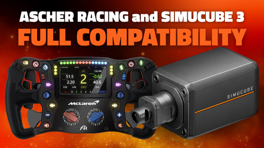 Compatibilidades entre los volantes Ascher Racing y la Simucube 3
