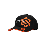 Gorra Oficial Simufy Sim Racing – Snapback Negro/Naranja