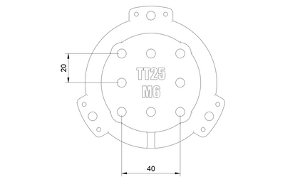 Kit de Montaje para TT25 de Dayton Audio