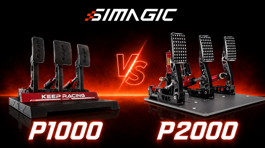 Pedales Simagic P1000 vs P2000: diferencias entre una pedalera modular y una hidráulica
