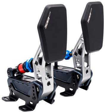 Pedalera Cube Controls SP01 Core de sim racing en aluminio CNC con freno de célula de carga de 200 kg