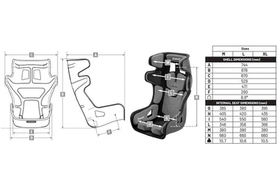 Baquet Sabelt GT PAD XL