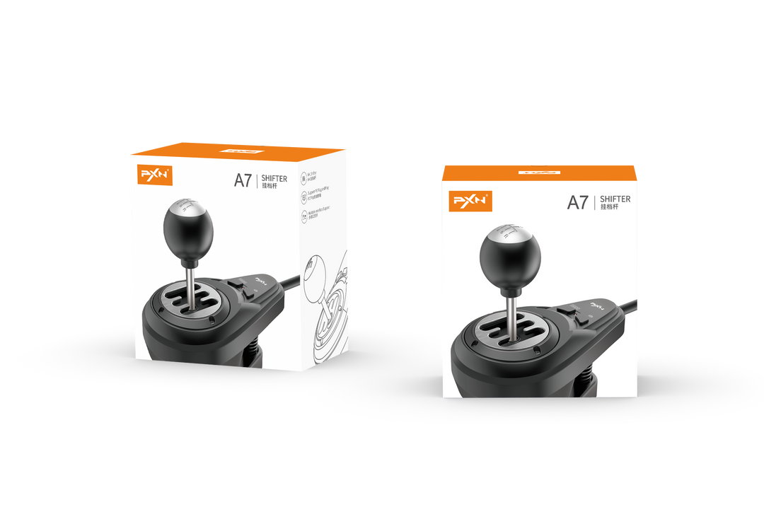 gear shift simulator Shifter H-Pattern PXN A7 | 6+R, USB, RJ11 and DIN