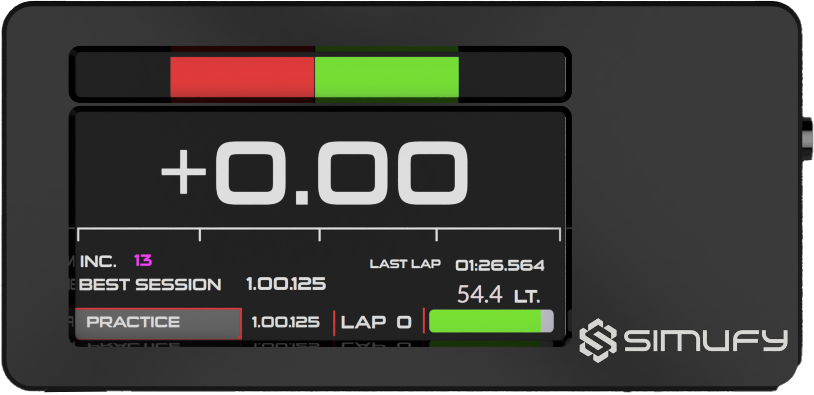 Display de telemetría para simracing RDP-X – Dashboard SimHub | Simufy