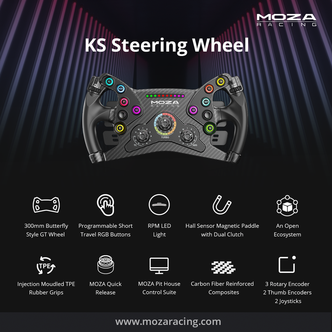KS MOZA Steering Wheel | Simufy