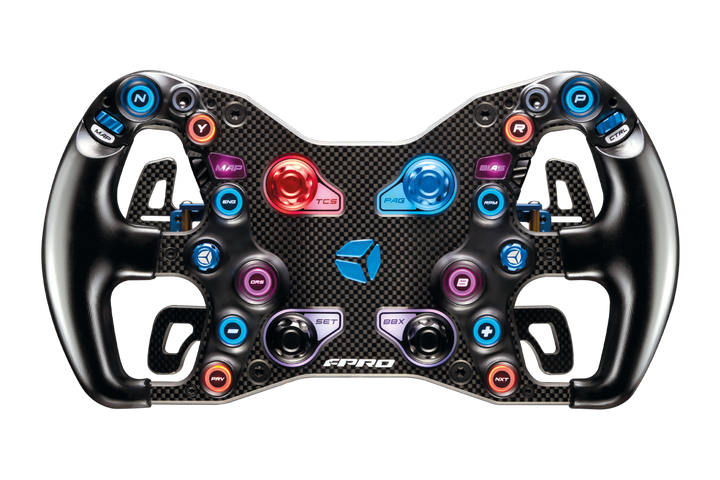 Cube Controls F-PRO Blue SIM フォーミュラホイール Cube Controls F-PRO Steering Wheel | Simufy