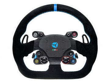 Cube Controls GT Sport, volante GT de sim racing con frontal de fibra de carbono y grip de ante