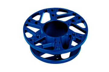 Cube Controls Universal Main Hub en acabado azul, adaptador de volante de aluminio CNC