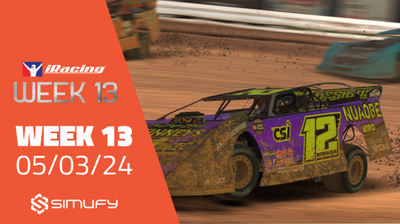 We already have here, as Mecano would say, "one more year" Week 13 in iRacing!