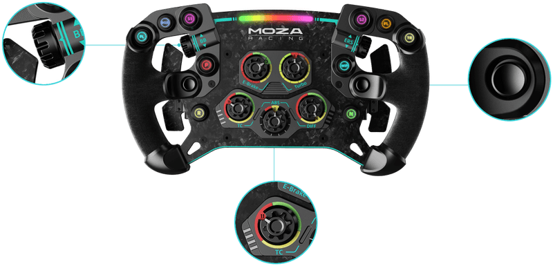 Steering wheel GS V2 Alcantara MOZA Refurbished