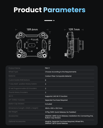 Steering wheel Simagic Neo X Hub