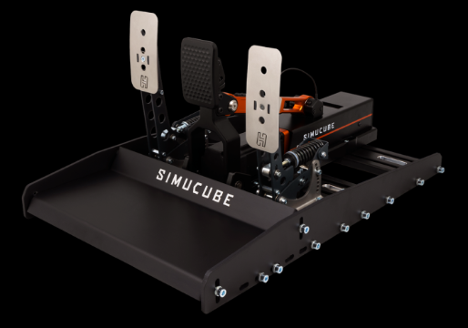 Simucube ActivePedal Connector and Mounting Bracket with Pedals Heusinkveld