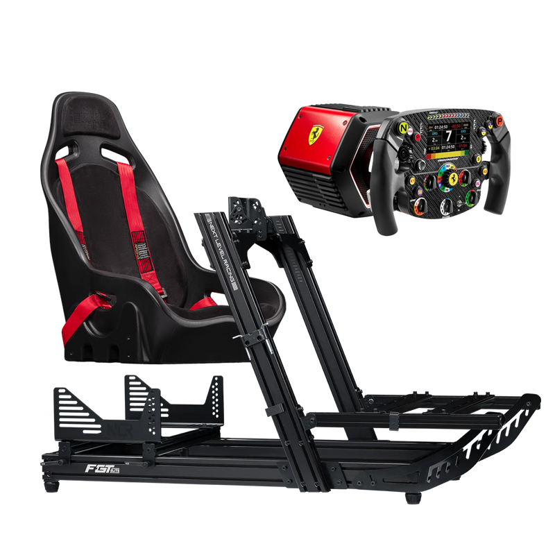 PACK Cockpit F-GT ELITE Lite + Racing Seat Elite ES1 + Ferrari Bundle Base T818