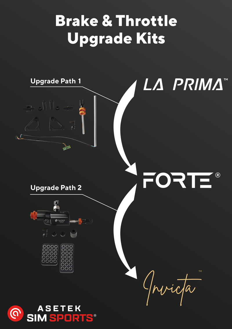 Upgrade Kit from Pedals FORTE to INVICTA