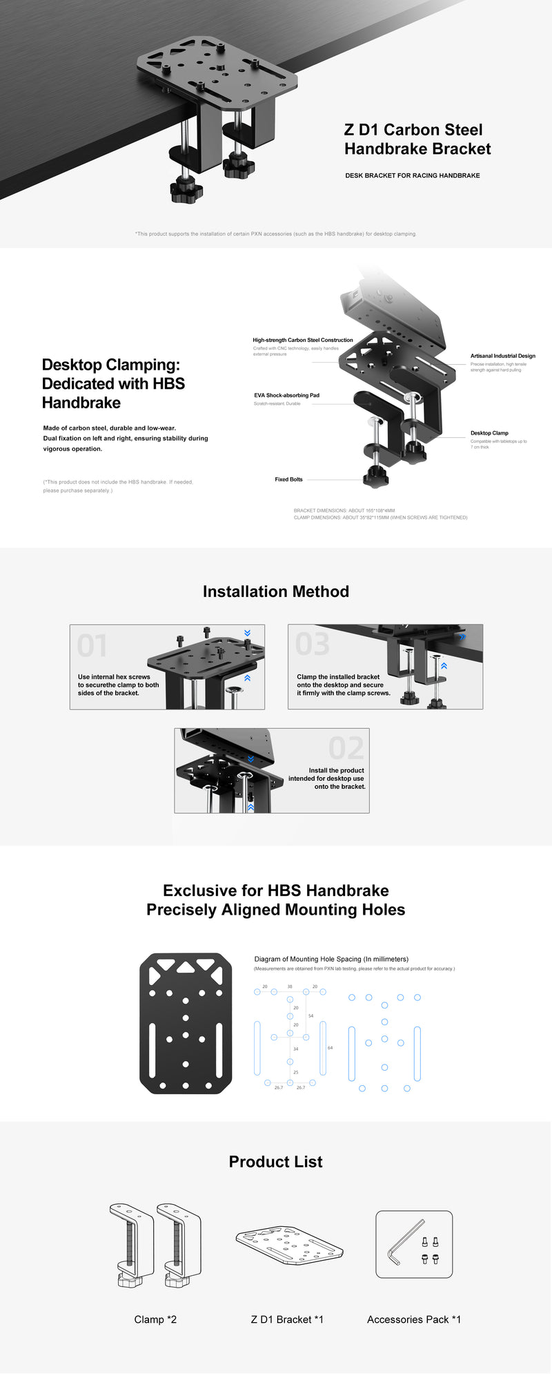 PXN HBS Table Stand for Handbrake PXN HBS