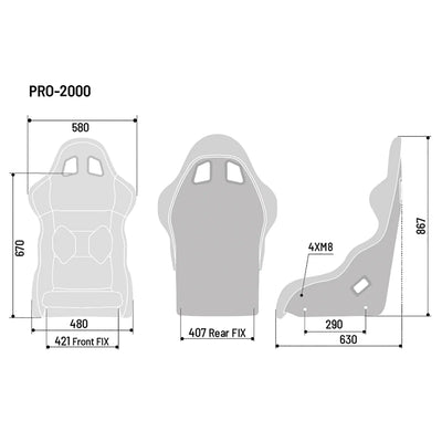 Racing Seat Sparco PRO2000 QRT Gaming