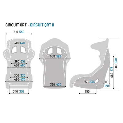 Racing Seat Sparco Circuit II QRT Martini Wrap