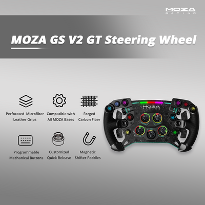 Steering wheel GS V2 Microperforated Leather MOZA