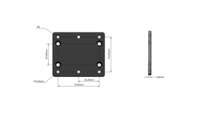 Adapter 40 to 66mm 4 Pins MOZA